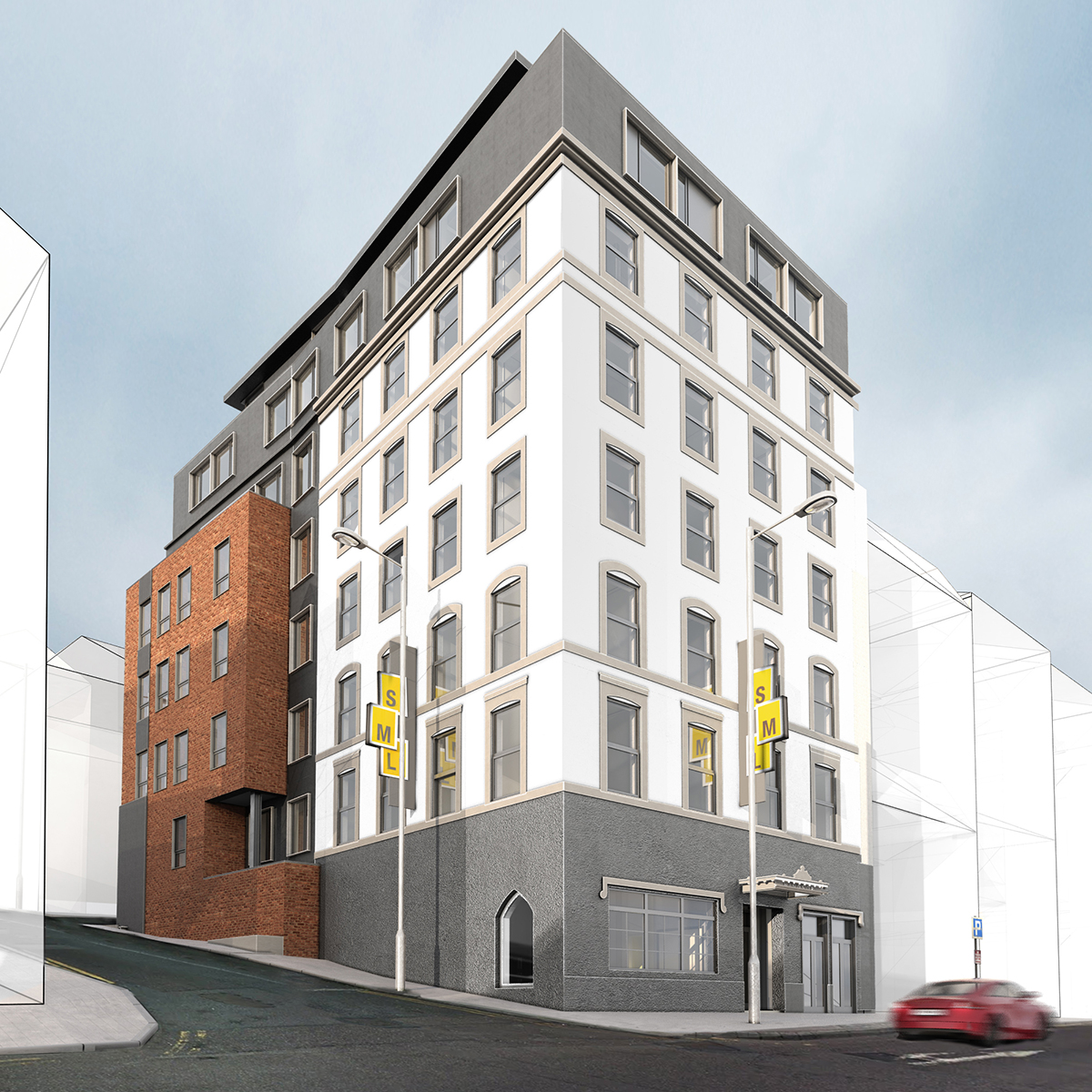 Windsor Hotel ‘micro-sleeper’ for Cork City. Architecture Ireland, Urban Design, Dublin/Cork/Kerry Architecture