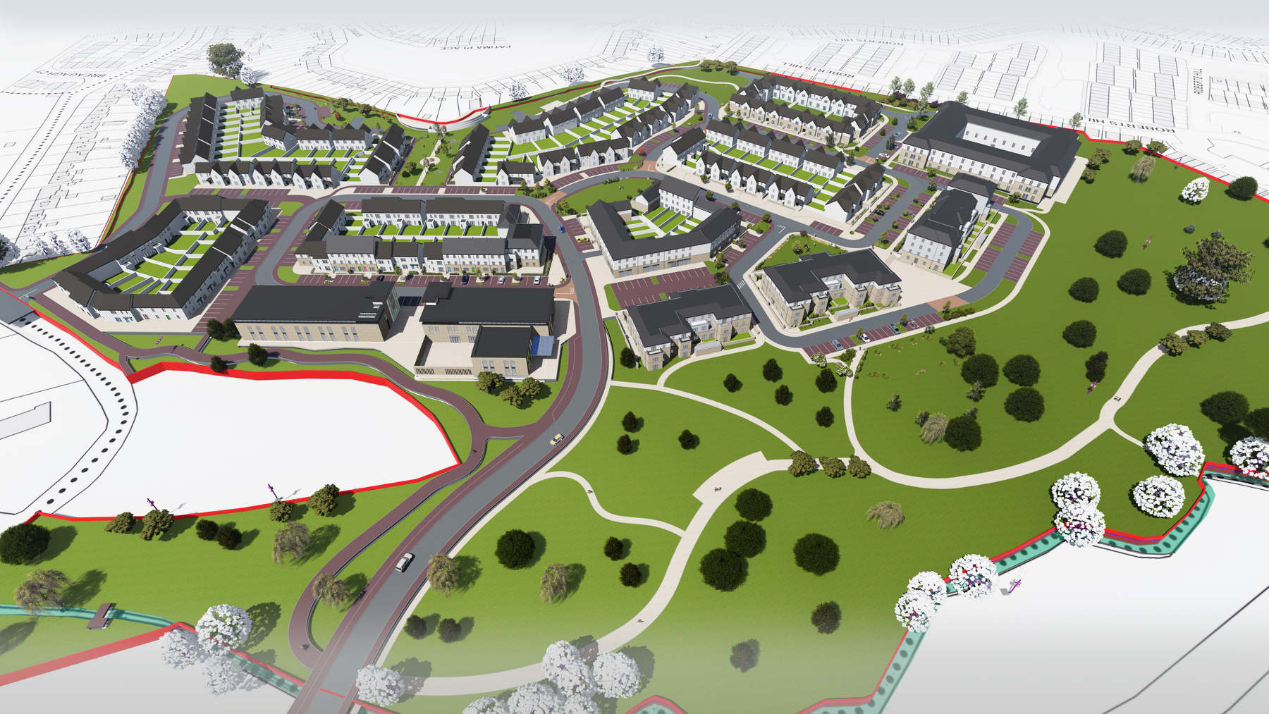 Planning success for a large mixed-use development at Daly’s Hill, Kilkenny. Architecture Ireland, Urban Design, Dublin/Cork/Kerry Architecture