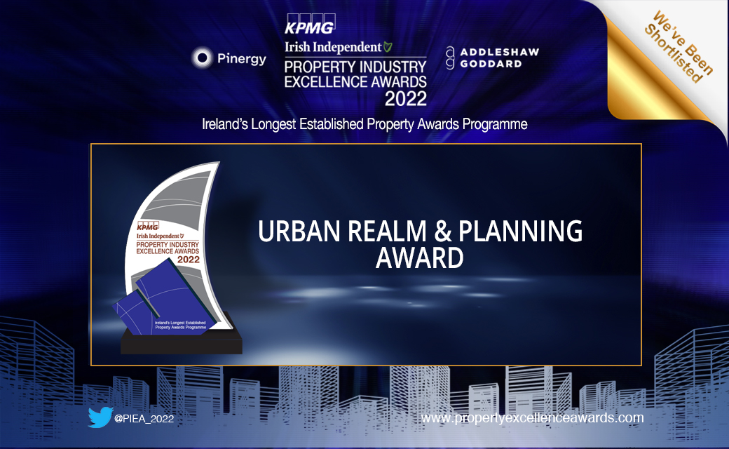 Meitheal shortlisted for the 2022 KPMG Property Industry Excellence Awards Architecture Ireland, Urban Design, Dublin/Cork/Kerry Architecture